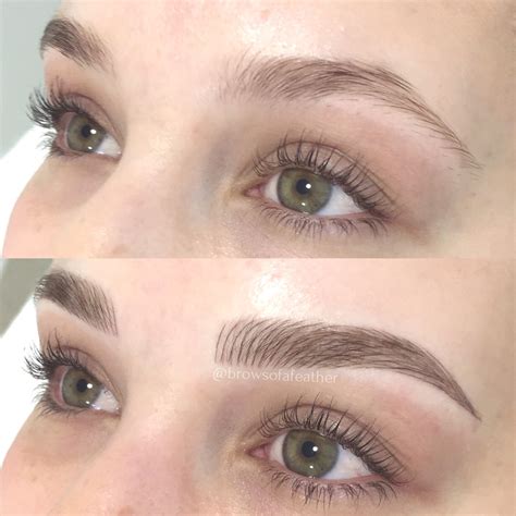 Eyebrow Tattoo Feathering