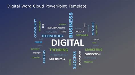 Digital Word Cloud Powerpoint Template