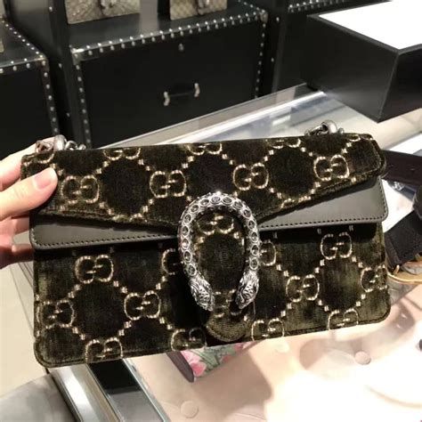 Gucci Dionysus Bag Black Velvet