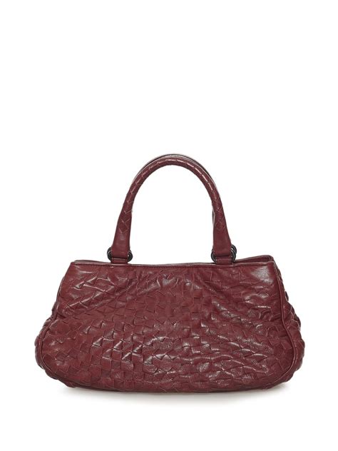 Bottega Veneta Pre Owned Intrecciato Leather Tote Bag Farfetch