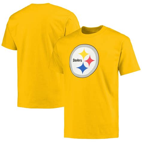 Nfl Pro Line Pittsburgh Steelers Gold Primary Logo T Shirt