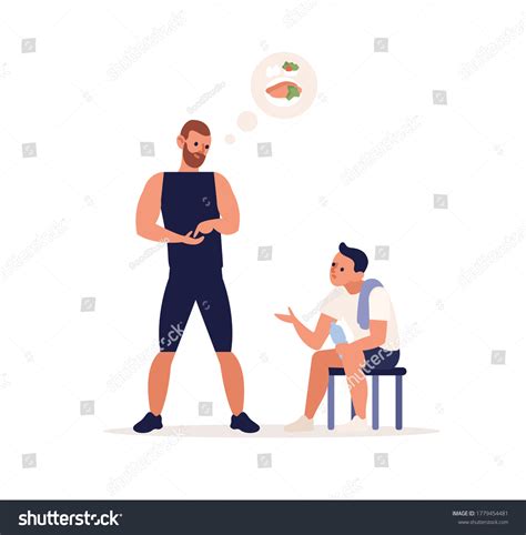 Male Personal Coach Giving Advice On Stock Vector Royalty Free