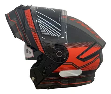 Capacete Masculino Ebf Robocop Xtroy Gtr Fosco Vermelho 60