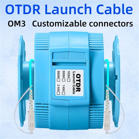 Comptyco Blue Aua Om Multimode Otdr Launch Cable Sc Sc Fiber Optic