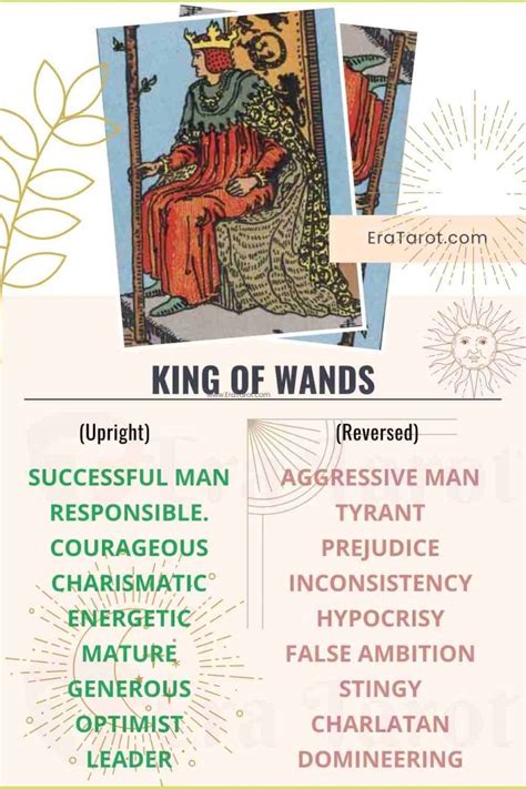 King Of Wands Meaning Reversed Yes And No Love Life Eratarot