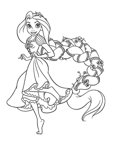 Coloringdisney Tangled Coloring Pages Disney Princess Coloring Pages