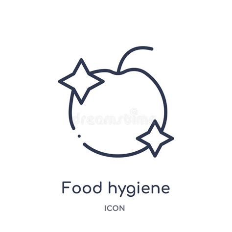 Food Hygiene Linear Icon. Modern Outline Food Hygiene Logo Conce Stock ...