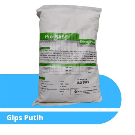 Jual Gips Putih Stone Probase Dental Plaster Kg Shopee Indonesia