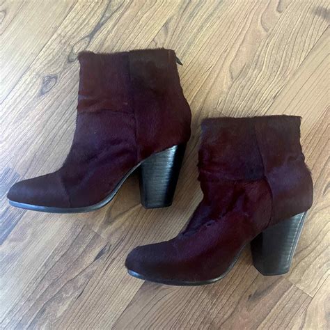 Rag Bone Ponyhair Ashby Bootie Sz 38 5 EBay