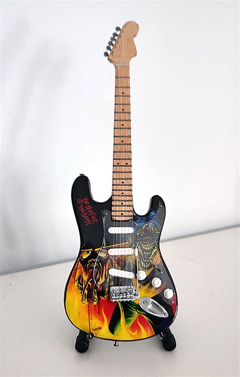Iron Maiden Tribute Eddie The Beast Miniature Guitar
