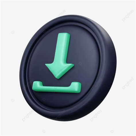 Download Button 3d Icon Render, 3d Download Button Icon, 3d Download ...