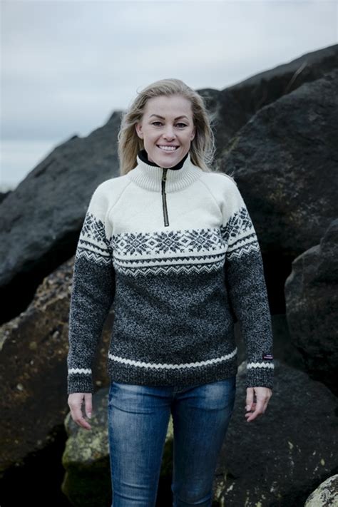 Faroese Jumper From Norwool Of Pure New Wool With Classic Pattern