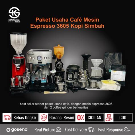 Jual Paket Cafe Lengkap Usaha Kedai Kopi Mesin Espresso Gustino