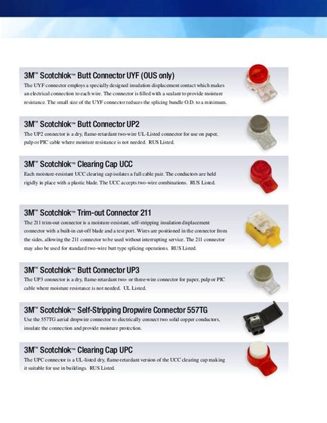 3M Scotchlok Insulation Displacement Connectors & Connector Crimping