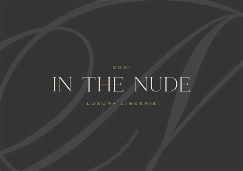 In The Nude Luxury Lingerie On Behance