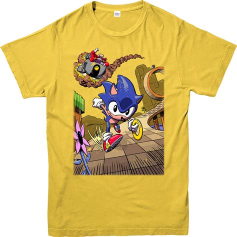 Sonic T Shirtsonic The Hedgehog Runningdr Eggmanadult And Kids Sizes