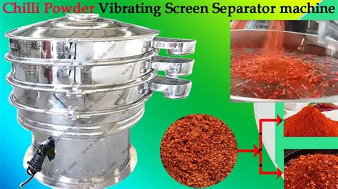 Chilli Powder Vibrating Screen Machine For Food Flour Rotary Vibro