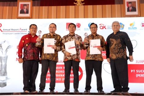 Sucofindo Raih Penghargaan Annual Report Award 2018