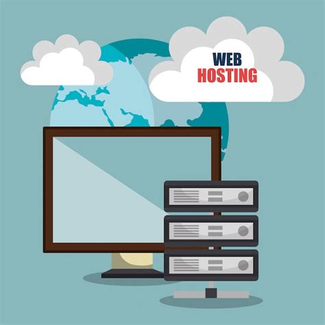 Premium Vector Web Hosting Design