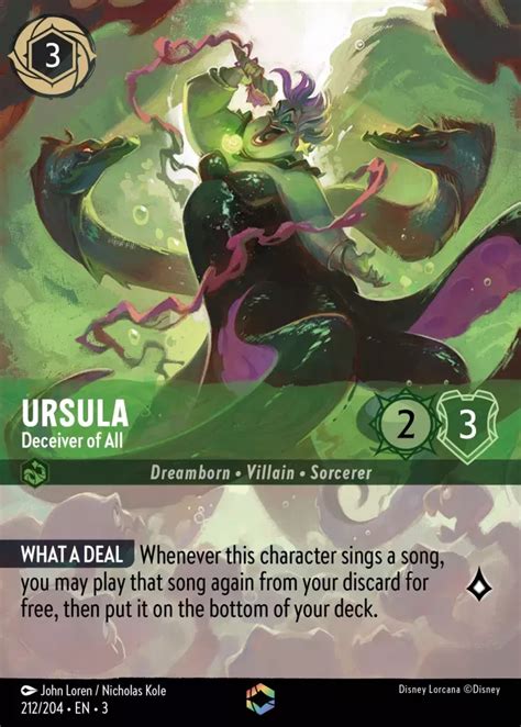 Ursula Deceiver Of All Lorcana Card Lorcanagg