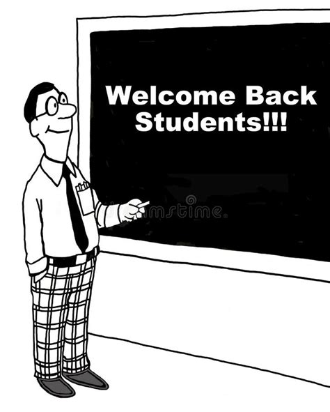 Welcome Back Students Stock Illustration Illustration Of Middle 58803701