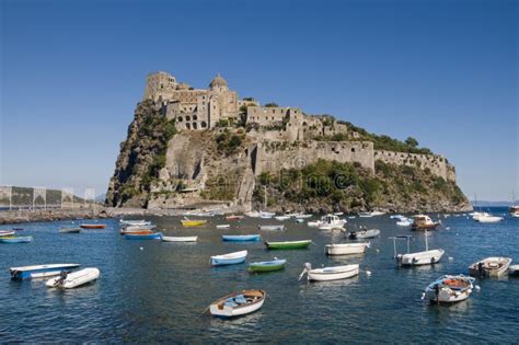 Aragonese Castle In Ischia Stock Photo Image Of Promenade 38692622