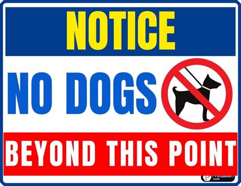 25 No Dogs Allowed Sign Download Printable Pdfs