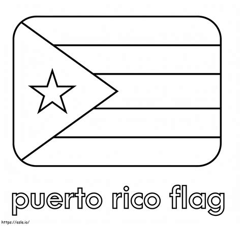 Puerto Rico Flag Coloring Page Printable - Printable Free Templates