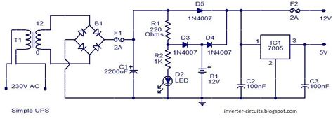 Basic Ups Schematic Diagram Ups Circuit Diagram Basic Dc Sch