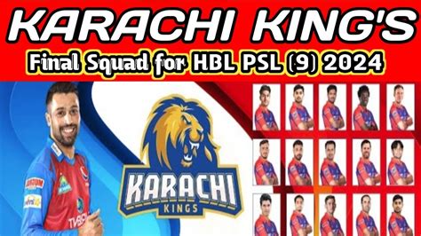 Karachi King Announced Final Squad For Psl Pakistan Super League