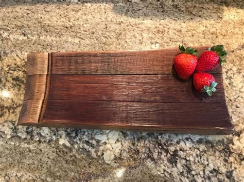 Wine Barrel Cheese Board Etsy