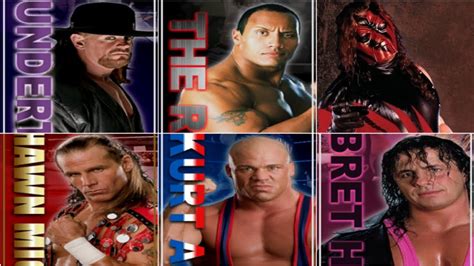 Wwe Svr 2007 Undertaker The Rock Kane Shawn Michaels Kurt Angle And Bret Hart Battle Royal