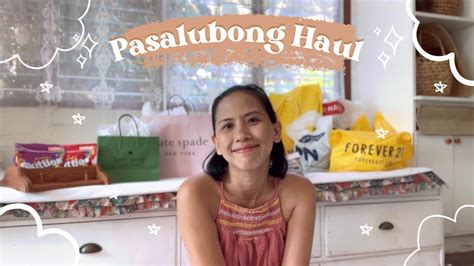 Balikbayan Pasalubong Haul Unboxing My Sisters Pasalubong Youtube