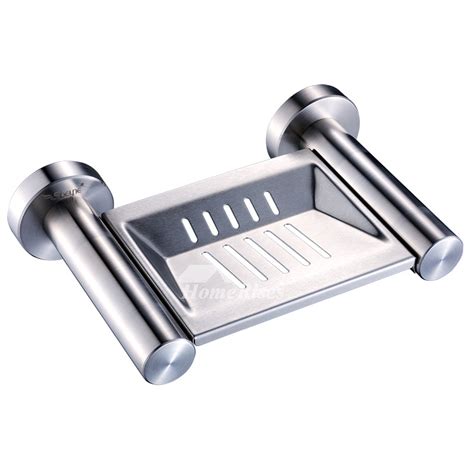 Xble Brushed Stainless Steel Wall Mounted Draining Soap Dish