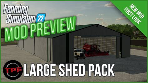 Mod Preview Trailer Park Farms Brilliant Large Shed Pack FS22