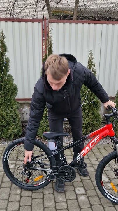 Велосипед SPACE MARS ST 24" DD FR рама-11" червоно-чорний (матовий ...