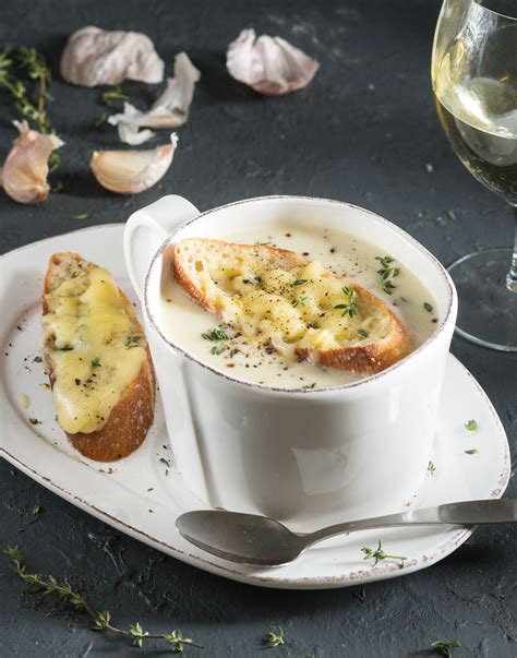 Garlic Soup With Gruyère Toast Recipe