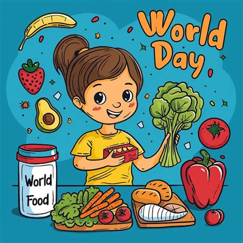 World Food Day Vector Illustration For Social Media Premium Ai