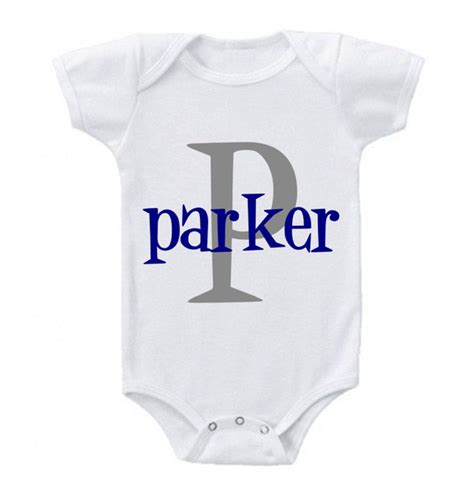 Personalized Monogrammed Onesie For Baby Boy Clothes Baby Boy