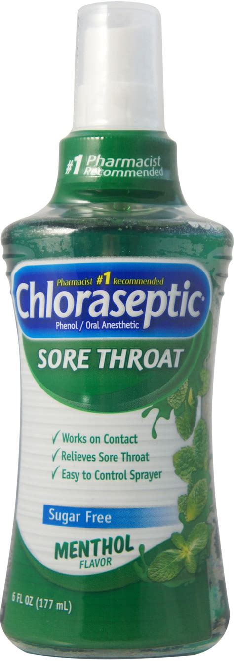 Chloraseptic Sore Throat Spray Menthol Oz Pack Of Walmart