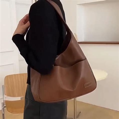 Simple Pu Leather Tote Bag Video Video Leather Tote Bag Leather