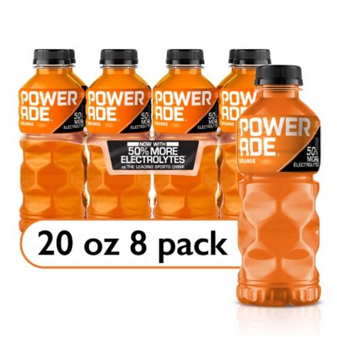 Powerade® Orange Sports Drink Multipack Bottles 8 Bottles 20 Fl Oz