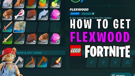 How To Get Flexwood Lego Fortnite Youtube