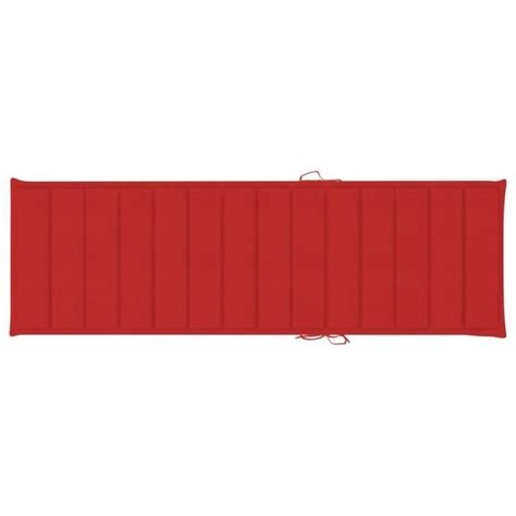 Hua Bains De Soleil Chaise Longue De Jardin Avec Coussin Bois D