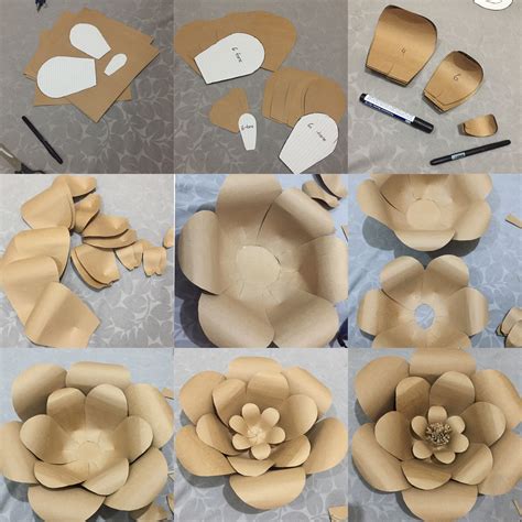 Paper Flower Patterns Paper Flowers Craft Handmade Flowers Paper