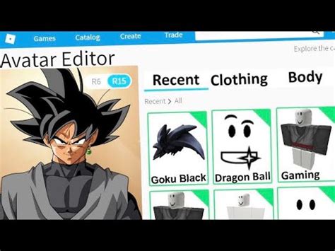 Goku Black Roblox Avatar