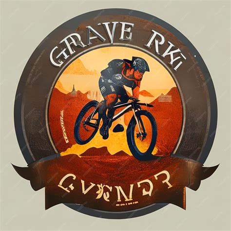 Premium Ai Image Gravel Bike Logo With Archetype Outlaw And Explorer