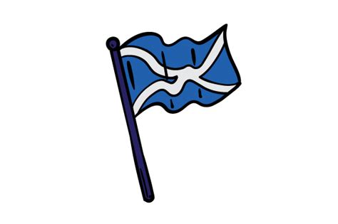 Cartoon Scottish Flag Svg Cut File By Creative Fabrica Crafts