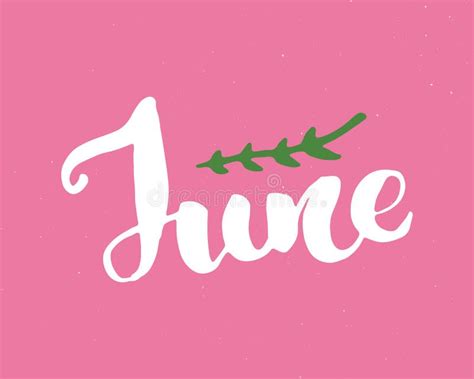 June Lettering Stock Illustrations 13944 June Lettering Stock