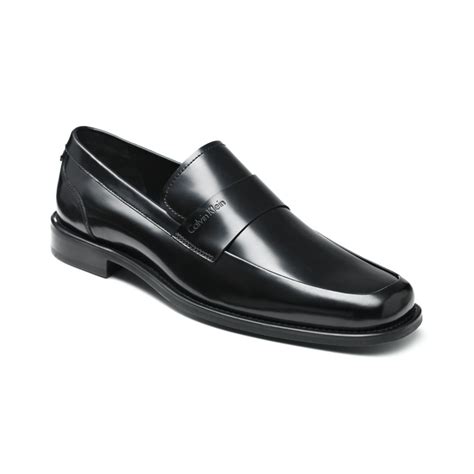 Calvin Klein Hervey Slip On Loafers In Black For Men Lyst